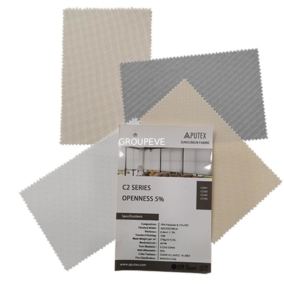comprare Sun della protezione solare del PVC 90 del poliestere 71% di 29% che blocca Mesh Fabric Antibacterial fabbricazione online