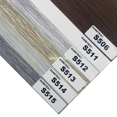 comprare La Corea disegna il tessuto cieco 100% di blackout della zebra di colore solido del poliestere per la finestra fabbricazione online