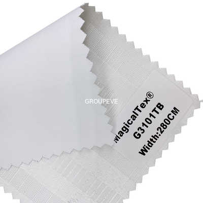comprare Tessuto orizzontale ricoprente bianco 370GSM degli schermi girevoli di blackout della finestra fabbricazione online