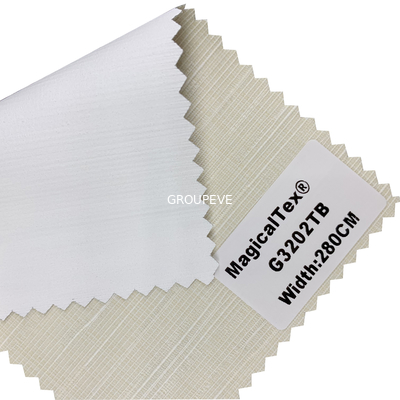 280cm 100% resistente all'acqua al blackout poliestere blackout ombre solari tirare giù persiane nero fuori tessuto