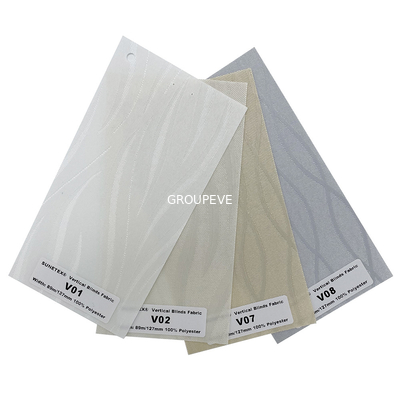 Tessuto per tenda verticale velato 100% poliestere OEKO-TEX da 127 mm