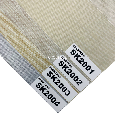 comprare Lunghezza di rotolo cieca del tessuto della tenda della zebra di giorno e di notte di doppio strato 50m fabbricazione online