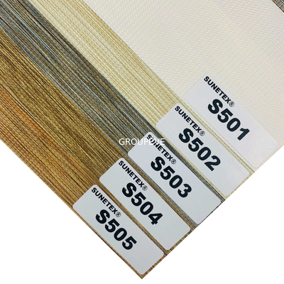 comprare la zebra 100% di controllo di luce del poliestere di larghezza di 3m acceca il tessuto con i colori dell'arcobaleno fabbricazione online