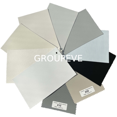 comprare Tessuti in fibra di vetro in PVC nero bianco grigio e beige per tende a rulli fabbricazione online