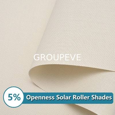 5% di trasparenza PVC rivestito in poliestere protezione solare Roller Blind tessuto per decorazione delle finestre