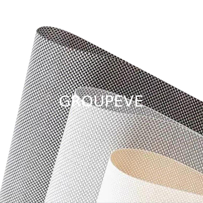 comprare 1% di apertura tessitura semplice fibra di vetro filtro solare tessuto ignifugo fabbricazione online