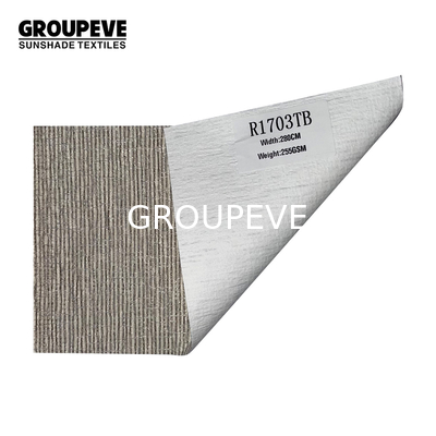 Rullo motorizzato jacquard 100% del poliestere della parte alta Roman Shades Smart Semi Blackout