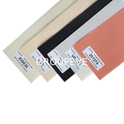 comprare Tessuto puro 100% degli schermi girevoli di eleganza di verticale del poliestere per il trattamento di finestra fabbricazione online