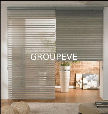 comprare La zebra 100% di blackout del poliestere del rullo di blackout acceca il tessuto della tenda della zebra del tessuto fabbricazione online
