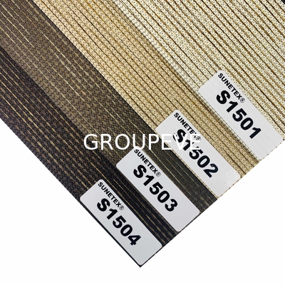 comprare 100% poliestere nero impermeabile zebra blinds tessuto popolare zebra tessuto a rulli fabbricazione online