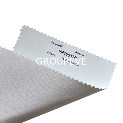 comprare Larghezza 3m 100% tessuto in poliestere nero, rivestito di bianco per decorazioni a finestre fabbricazione online