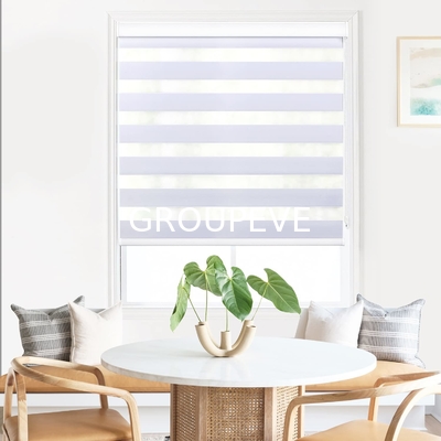 comprare Smart Motor Cover Blackout Roller Zebra Blind Shades Tessuto per finestre motorizzate fabbricazione online