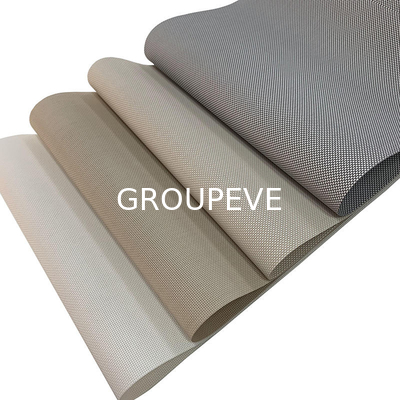 Materiale PVC ignifuge 3% trasparenza protezione solare vetro a rulli vetrate esterne tessuto