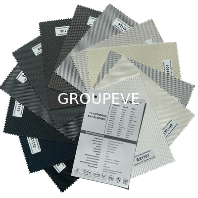 comprare 1% di trasparenza esteriore poliestere solare e chiusure a rulli in PVC tessuti per il trattamento delle finestre fabbricazione online