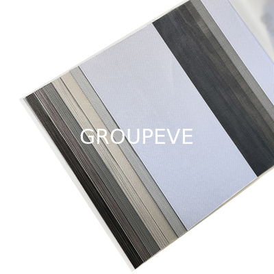 comprare Doppi strati zebra blinds tessuto blackout roller motorizzato APP telecomando WIFI controllo finestra fabbricazione online