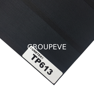 100% poliestere nero Shangri La Roller Blinds tessuti larghezza 3m