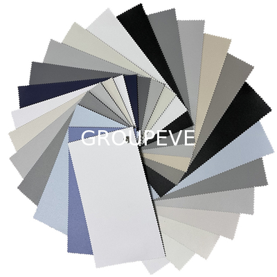 100% di fibra di vetro nero Pvc Roller Blinds tessuto a prova di fuoco finestrino tenda di casa Roller Blinds tessuto