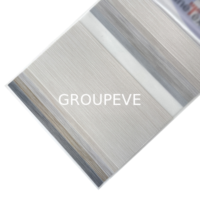 comprare Tela a rulli manuale resistente doppio trasparente luce solido colore zebra cieco tessuto fabbricazione online