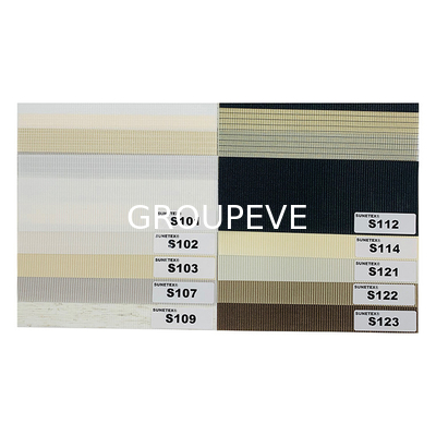 comprare Tessuto per semiblacchetto a rulli Zebra Ombra a rulli doppio strato doppio persiane Zebra Blind tessuto fabbricazione online