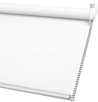 comprare Disegni di finestre per ufficio Persiane a rulli con rivestimento bianco Tela a rulli in poliestere fabbricazione online