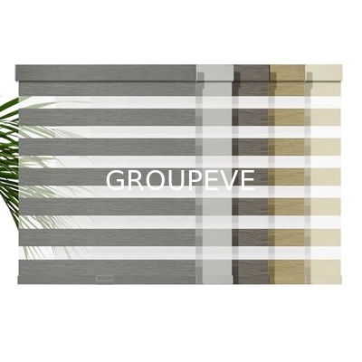 comprare Poliester diviso Finestra Tecnologia Speciale Blackout Zebra Roller Blind Fabric fabbricazione online