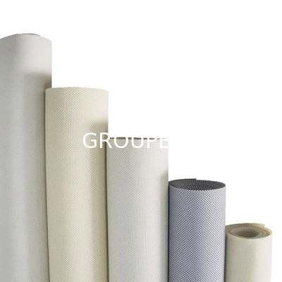 comprare 5% Openness Factor 470GSM Polyester PVC Sunscreen Fabric 2/2.5/3m Width for Hotel Office fabbricazione online