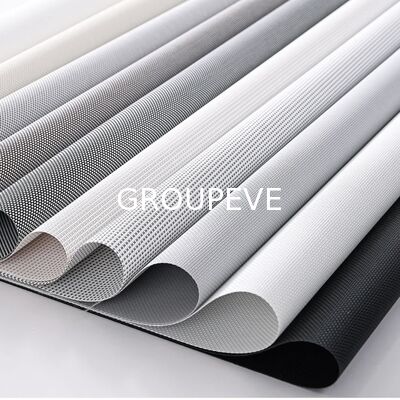comprare Materiale per schermi solari impermeabile ad ultravioletti 520GSM Fibra di vetro Protezione solare Tessuto Protezione solare Materiale per schermi solari per rotelle di finestre fabbricazione online
