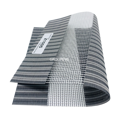 Un buon prezzo. Grigio beige bianco della protezione solare 328GSM della zebra del grado antibatterico del tessuto B1 in linea