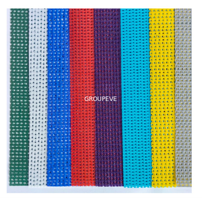 Un buon prezzo. Il PVC porpora giallo bianco 1000D ha ricoperto il poliestere Mesh Fabric Mesh Cloth 9x12 in linea