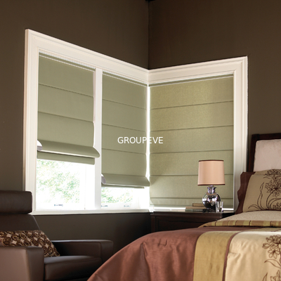 Un buon prezzo. Corda della perla dell'OEM Roman Blinds Fabric Waterproof Office Roman Blinds Roller Shade With in linea