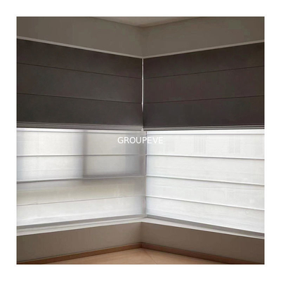Un buon prezzo. Blackout di tela tessuto personalizzabile delle tonalità di Roman Shade Cordless Printed Blinds Windows in linea