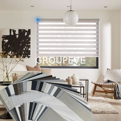 Un buon prezzo. 100% poliestere Giorno e Notte vetrine per la casa Motore elettrico UK Opzioni Decorative Pull Down Shades in linea