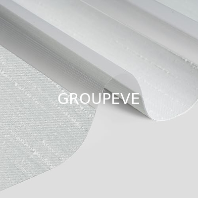 Un buon prezzo. Produttore Corea 100% poliestere orizzontale interno solido impermeabile zebra blinds tessuti in linea