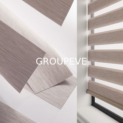 Un buon prezzo. 140 GSM Zebra Roller Blind Fabric con filtro di luce morbido e stile moderno in linea