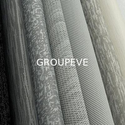 Un buon prezzo. High Draping 380GSM 3M Width Jacquard Sunshade Blackout Roller Blinds Fabric for Home and Office in linea