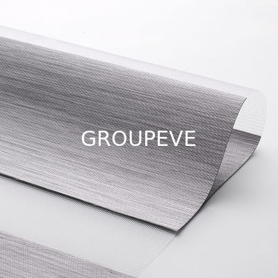 Un buon prezzo. 425GSM Double Day and Night Customizable Color Zebra Blinds Fabric for French Window in linea