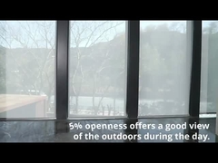 Sun a molle del tessuto solare delle tonalità della protezione solare di apertura di 5% che protegge le tonalità degli schermi girevoli per la finestra