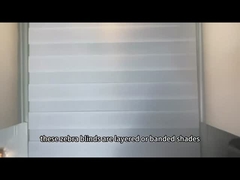 Il filtraggio di luce degli schermi girevoli della zebra del giorno e di notte di alta qualità protegge i ciechi di finestra della zebra