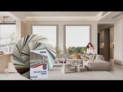 Rivestimento bianco, ritardante del fuoco, rivestimento di finestre, vetri a rotolo per hotel