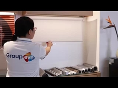 Tessuto a chiusura a rulli in poliestere impermeabile a crema grigia 140 gm